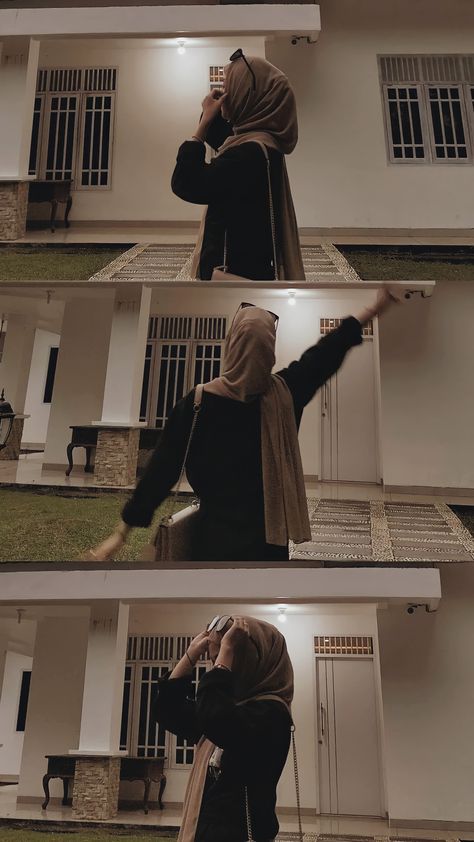 Pic Pose With Hijab, Abaya Picture Poses, Hijab Poses Instagram, Abaya Pose Ideas, Hijabi Necklace, Abaya Poses For Instagram, Hijabi Aesthetic Faceless Pics, Hijabi Photo Ideas, Hijab Pose Idea