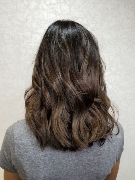 Dark Neutral Balayage, Dark Golden Brown Balayage, Neutral Light Brown Balayage, Dark Brown Hair With Golden Balayage, Neutral Brown Balayage On Dark Hair, Neutral Medium Brown Hair, Golden Brown Balayage On Dark Hair, Neutral Balayage Brunettes, Neutral Brown Highlights