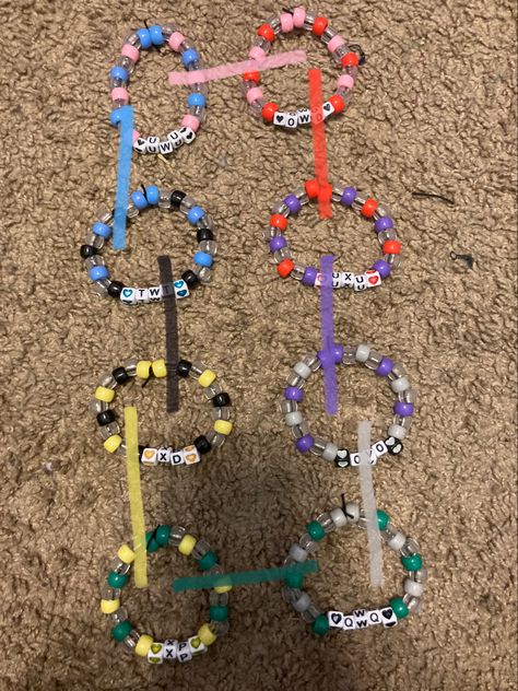 Cursed Bracelet, Inappropriate Bracelet, Kandi Singles, Bead Things, Kandi Beads, Bracelet Stuff, Kandi Inspo, Diy Kandi Bracelets, Pony Bead Bracelets