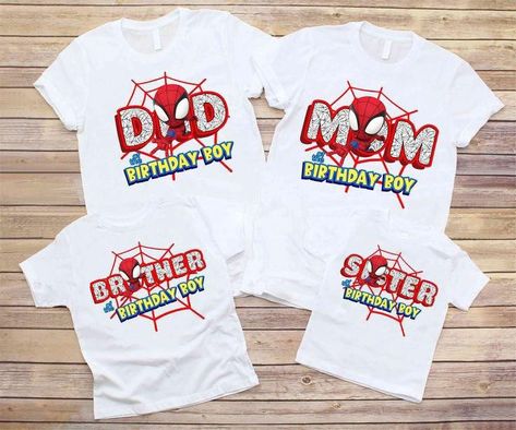 Spider Man Family Shirts, Spidey And His Friends Birthday Party, Spidey And His Amazing Friends Birthday Shirt, Spiderman And Friends Birthday, Spider Man Birthday Shirt, Spiderman Birthday Shirt, Spidey Party, Spidey Birthday