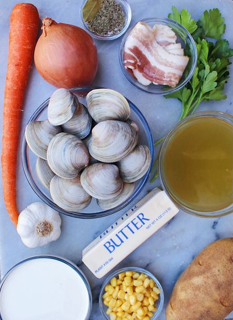 Fresh Clams, Clam Chowder Recipe With Fresh Clams, Fresh Clam Chowder Recipe, Clam Chowder With Fresh Clams, New England Clam Chowder Fresh Clams, Easy New England Clam Chowder, Slow Cooker Clam Chowder New England, Ivars Clam Chowder Recipe, Homemade Clam Chowder