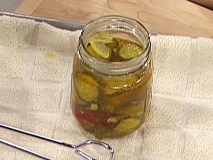 Emeril's Homemade Sweet and Spicy Pickles Recipe : Emeril Lagasse : Food Network - FoodNetwork.com Spicy Pickles Recipe, Sweet And Spicy Pickles, Spicy Pickle Recipes, Pickles Recipe, Spicy Pickles, Canning Pickles, Pickle Recipes, Emeril Lagasse, Canning Ideas