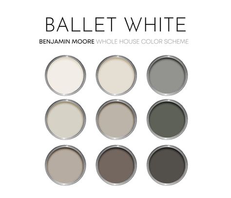 Products – Millie Hart Interiors Ballet White Coordinating Colors, Ballet White Benjamin Moore, Redend Point, White Benjamin Moore, Sherwin Williams Paint Neutral, Neutral Interior Paint Colors, Ballet White, Interior Design Color Schemes, Sherwin Williams Paint