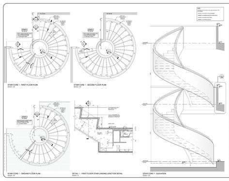 Precast Concrete Spiral Staircase UK | Luxury Spiral Stairs Concrete Spiral Staircase, Spiral Staircase Plan, Staircase Drawing, Stair Design Architecture, Stair Plan, Building Development, What House, Plans Architecture, Property Design