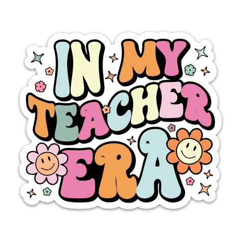 PRICES MAY VARY. TEACHER STICKERS: Make your favorite teacher's day with our perfect gift: Sticker! These unusual and funny stickers are sure to put a smile on their face; But it doesn't stop there - our vinyl teacher stickers also make a great gift for aspiring teachers; With a wide range of encouraging quotations, they'll be inspired every day. SUPER QUALITY STICKER: High-grade vinyl combined with protective laminate layer ensures strong adhesion and maximum durability; Our stickers are waterp Teacher Stickers Printable, In My Teacher Era, Teachers Day Sticker, Teaching Stickers, Teachers Stickers, Teacher Planner Stickers, Groovy Stickers, 2025 Sticker, Stickers For Teachers