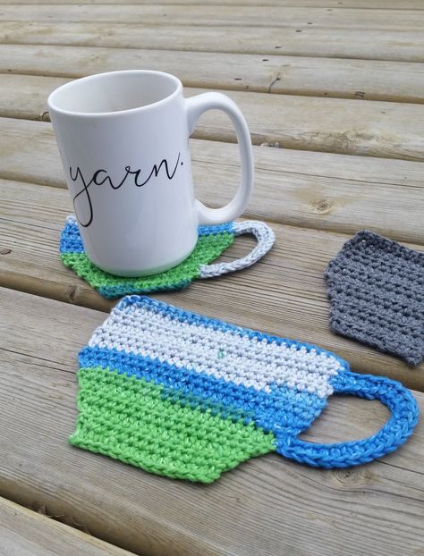 Coffee Applique/Coaster – Teez Topperz Crochet Coffee Mug, Granny Square Pattern Free, Mug Pattern, Motifs Granny Square, Easy Crochet Slippers, Crochet Coffee, Crochet Coasters Free Pattern, Crochet Slipper Pattern, Coffee Coasters