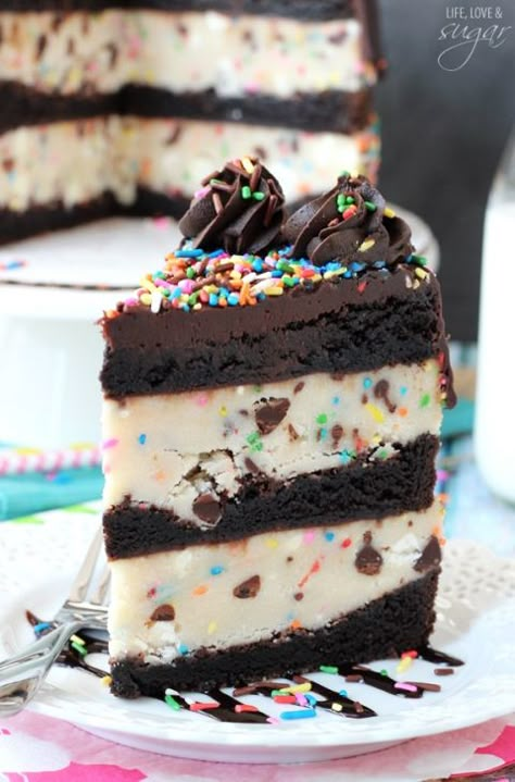 Cake Batter Cookie Dough, Brownie Layer Cake, Funfetti Cookie Dough, Life Love And Sugar, Thanksgiving Desserts Kids, Cake Batter Cookies, Funfetti Cookies, Cookie Dough Brownies, Funfetti Cake