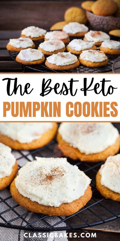 Keto Cookies Pumpkin, Keto Dessert Pumpkin Recipes, Healthy Keto Pumpkin Recipes, Quick Keto Snacks Sweet, Keto Friendly Cookies Recipes, Keto Pumpkin Snickerdoodles, Easy Keto Pumpkin Cookies, Keto Pumpkin Balls, Keto Pumpkin Cheesecake Cookies