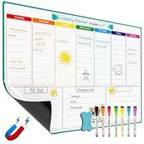 Amazon Gifts For Women, Weekly Planner Whiteboard, Planner Whiteboard, Fridge Planner, Whiteboard Planner, Weekly Family Planner, Schedule Board, Reminder Board, Dry Erase Board Calendar