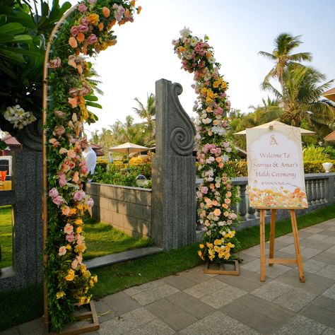 Swipe through to witness the magic of this beautiful pre-wedding ritual with the serene sea as the perfect backdrop. Every moment here is filled with laughter, love, and vibrant colors. A Haldi event to remember at Asokam Beach Resort! 📷1. The stage set up for enjoying the playful Haldi ceremony against the stunning ocean view. 📷 2.The seating arrangements for the guests to enjoy the function 📷3.The intricate entrance decor blending seamlessly with the natural beauty of the resort. ... Wedding Rituals, Haldi Ceremony, Stage Set, Entrance Decor, Outdoor Events, Beach Resort, Seating Arrangements, The Stage, Beach Resorts