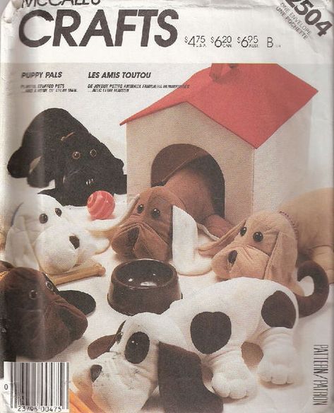 Mc2504 Hound Dog Puppies, Puppy Pals, Puppy Diy, Mccalls Patterns Vintage, Soft Toy Dog, Pound Puppies, Crafts Sewing Patterns, Animal Sewing Patterns, Mccalls Sewing Patterns