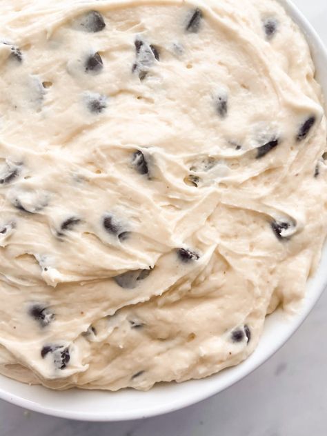 Cookie Dough Dip — Kale Kouture Yogurt Cookie Dough Dip, Kale Kouture, Single Serving Cookie, Single Serving Cookie Dough, Edible Cookie Dough Healthy, Greek Yogurt Cookie Dough, Cookie Dough Dip Healthy, Cookie Dough Yogurt, Chocolate Chip Cookie Dough Dip