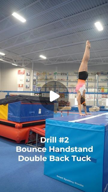 Tumbl Trak on Instagram: "Looking for some innovative “Double Back” progressions?! We’ve got you covered. 😌 Check out these equipment setups to help you get the skill, and check back with us every month for an exclusive training tip with @insidegym 💙" Back Tuck Drills, Tumbling Drills, Back Tuck, Gymnastics Skills, Handstand, Every Month, Training Tips, Drills, High Level