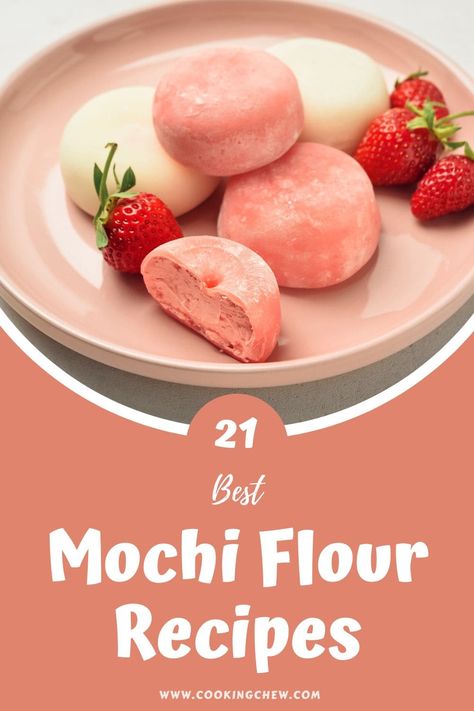 Hawaiian Mochi Recipe, Mochi Flour Recipes, How To Make Mochi Recipes, Mochiko Flour Recipes, Mochi Flour, Mochi Recipe Easy, Mochi Donut Recipe, Korean Mochi, Mochi Donuts Recipe