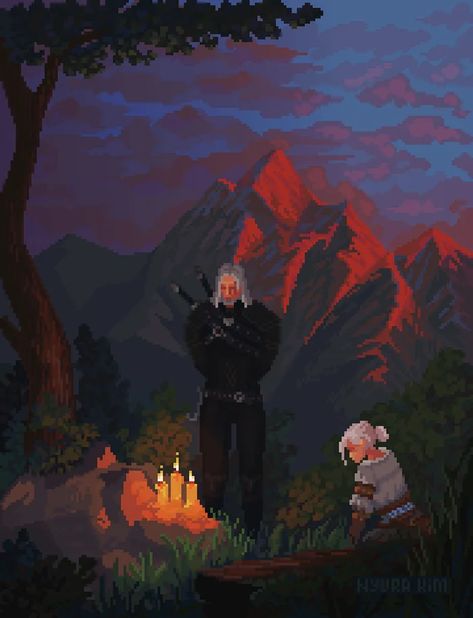 Witcher Game Wallpaper, Witcher 3 Fanart, The Witcher Art Drawing, Witcher 3 Art, Serial Art, The Witcher Landscape Art, Witcher Wallpaper, The Witcher Wild Hunt, The Witcher Game