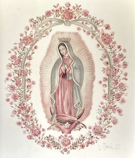 Virgen Mary Wallpaper, Virgin Mary Background, Mexican Catholic Aesthetic, Catholic Core Aesthetic, Virgin Mary Aesthetic, Pink Virgencita, Catholic Background, Virgen Mary Tattoo, Mother Mary Wallpaper