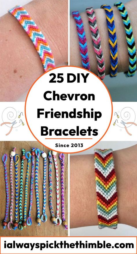 Double Chevron Friendship Bracelet, How To Make Chevron Bracelets, Three Color Bracelet Pattern, How To Make A Chevron Bracelet, Friendship Bracelet Patterns Chevron, Bracelet Tutorial Chevron, Chevron Friendship Bracelets Tutorial, Chevron Bracelet Pattern, Friendship Bracelets Chevron