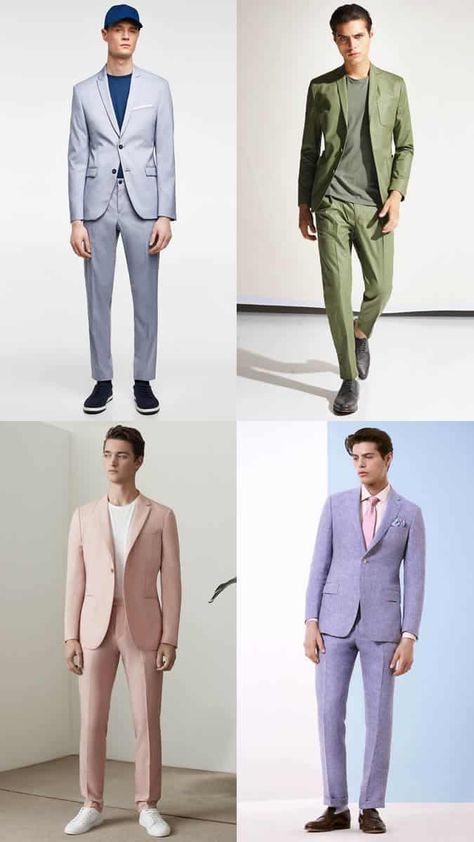 Pastel Mens Fashion Formal, Pastel Color Outfit Casual, Pastel Wedding Guest Outfit, Pastel Suits For Men, Pastel Dress Code, Pastel Mens Fashion, Pastel Outfit Men, Wedding Dresscode, Male Attire