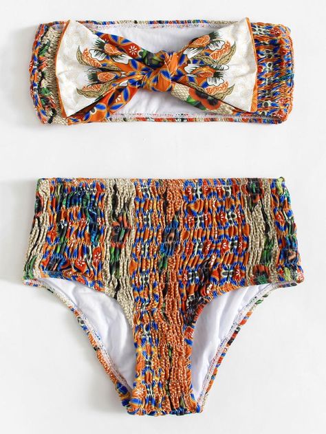 Bow Bandeau, Swimming Wear, White Lace Lingerie, African Print Dress Ankara, African Styles, Swimsuits Outfits, Hot Swimwear, African Print Dress, African Clothing Styles