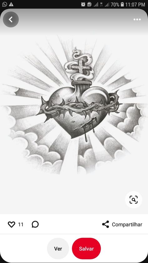 Sacred Heart Tattoo, Sacred Heart Tattoos, Special Tattoos, Forarm Tattoos, Religious Tattoos, Heart Tattoo Designs, Chicano Art, Heart Tattoo, Sacred Heart