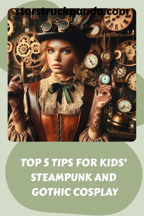 When venturing into the domain of kids’ steampunk and gothic cosplay, it’s similar to revealing a treasure chest of creativity waiting to be explored. Picture yourself setting off on a journey where… Steampunk Outfits Women, Mini First Aid Kit, Gothic Cosplay, Steampunk Gadgets, Mechanical Animals, Gothic Elements, Gothic Costume, Gothic Pattern, Victorian Hairstyles