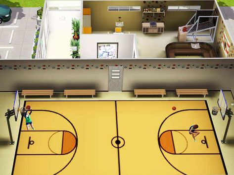 Wimmie's Basketball Court Sims 4 Basketball Hoop, Sims 4 Cc Volleyball, Sims 4 Cc Basketball Hoop, Sims 4 Cc Basketball Court, Sims 4 Basketball Court, Sims 4 Basketball Cc, Sims Car, Basketball Floor, Basketball Room