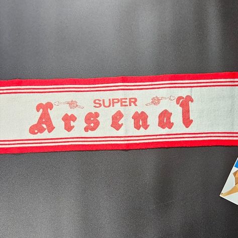 Arsenal London Gunners Vintage Football Fan Scarf \\ Size: 110cm*17cm (43.3'x6.7') \\ Used. Good condition 9.2/10 \\ SEE ALL PHOTOS \\ #arsenal #scarfs #footballscarf #soccerscarf #vintage Soccer Scarf, Ipswich Town Fc, Football Scarf, Eric Cantona, Queens Park Rangers, Sports Jerseys, Soccer Fan, Rangers Fc, Vintage Flag