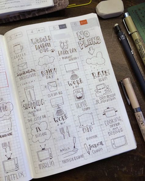 Hobonichi A5 Planner Ideas, Hobonichi Spread, Hobonichi Cousin Weekly Layout, Hobonichi Journal, A5 Hobonichi, Common Planner, Hobonichi 5 Year Techo Ideas, Megan Rhiannon Hobonichi, Jibun Techo