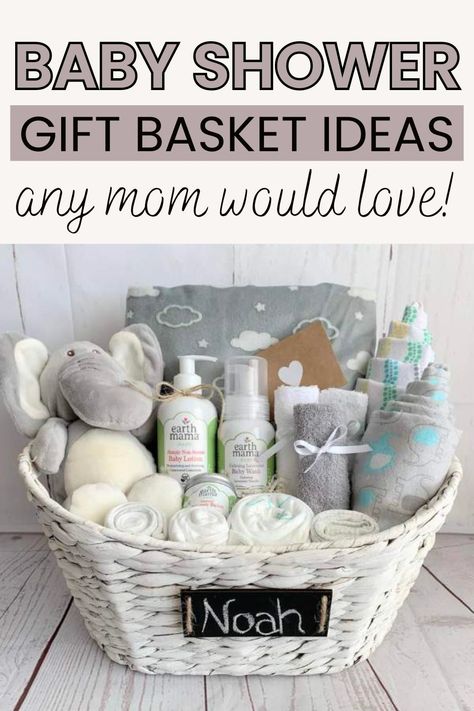 Celebrate the expectant mother with our collection of baby shower gift basket ideas. From easy DIY options to cute and practical choices, our blog post has you covered. Making A Baby Basket Shower Gifts, How To Make A Baby Shower Gift Basket, Diy Baby Shower Gift Basket, Shower Gift Basket Ideas, Diy Gift Basket Ideas, Diy Baby Shower Gift, Baby Bath Gift, Diy Gift Basket, Gender Neutral Baby Shower Gifts