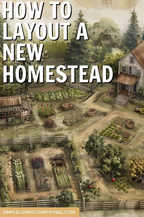 Homesteading 1 Acre, Homestead Setup Ideas, Homestead House Layout, Homestead Layout 3 Acres, Homestead Layout Ideas, Tiny Homestead Layout, Homestead Design Layout, 1acre Homestead Layout, 25 Acre Homestead Layout