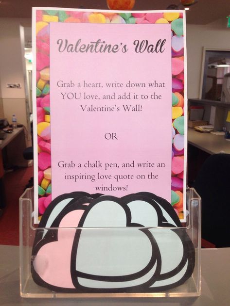 Valentines Crafts Middle School, February Events For Residents, Valentines Day Book Display, Valentine Library Ideas, February Book Displays, February Library Bulletin Board Ideas, Valentine’s Day Library Display, Valentines Book Display, Valentines Day Library Displays