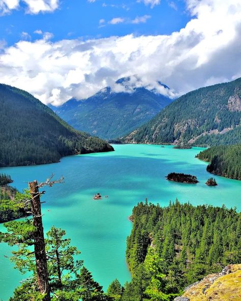 Diablo Lake, North Cascades National Park In Washington, USA!!! Cascades National Park Washington, Diablo Lake, Cascades National Park, Pacific Northwest Travel, Cascade National Park, Washington Travel, Rv Road Trip, North Cascades National Park, Scenic Photos