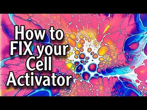 Cell Activator Acrylic Pour, Cell Video, How To Get Bigger, Dutch Pour, Paint Pouring, Acrylic Pouring Art, What To Use, Great Paintings, Pouring Art