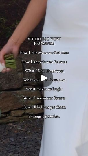 74 reactions | Love these wedding vow prompts from @chateaueventsco 🩵 | Wedding Vendor Directory 💍 USA, Canada & Online Vendors | officialbrideslist · Original audio Vow Prompts, Wedding Suggestions, Wedding Vow, Wedding Vendor, Cute Wedding Ideas, Wedding Officiant, Cute Wedding, Wedding Vows, Things To Remember