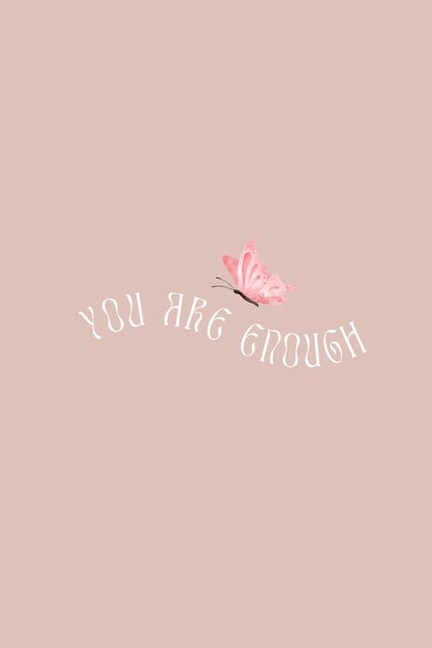 You Are Enough Quote Wallpaper, Phone Wallpaper Inspirational, You Are Enough Quote, You're Enough, Banner Wallpaper, Wallpaper Inspirational, Cute Background, Facebook Banner, Quotes Art