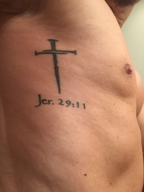 Jeremiah 29 11 Tattoo Men, For I Know The Plans I Have For You Tattoo, Jeremiah 29 11 Tattoo, Jeremiah 33:3, 3 Tattoo, Cross Tattoo Designs, I Know The Plans, Cross Tattoo, Tattoo Designs Men