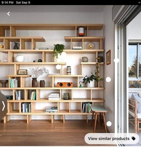 Rumpus Room, Built In Shelves Living Room, Bookshelves In Living Room, Bookcase Design, Home Library Design, Bookshelf Design, Wall Bookshelves, Living Room Shelves, Room Shelves