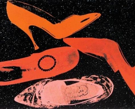 Andy Warhol | Shoes 257 | 1980 | Hamilton-Selway Andy Warhol Prints, Art Andy Warhol, Andy Warhol Art, Warhol Art, Diamond Dust, Fine Artwork, Arches Paper, Art Pop, Shoe Print