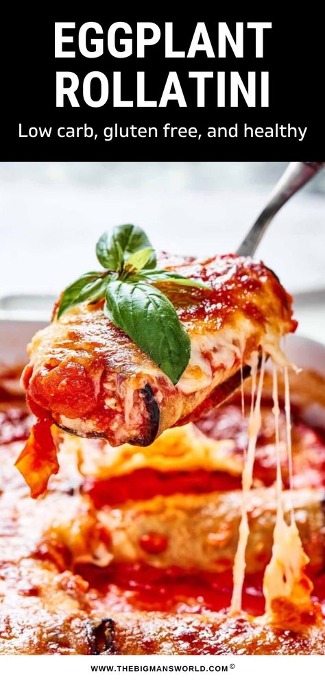 This baked eggplant rollatini is easy to make and deliciously comforting. You won’t be able to resist the ricotta and basil-stuffed eggplant rolls! Baked Eggplant Rollatini Recipe, Low Calorie Pasta Sauce, Baked Stuffed Eggplant, Stuffed Eggplant Rolls, Eggplant Rollatini Recipe, Eggplant Rolls, Eggplant Rollatini, Eggplant Recipes Easy, Stuffed Eggplant