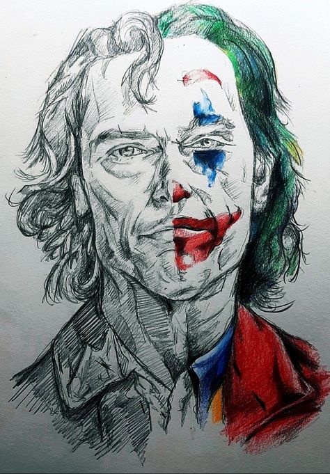 Cool Easy Pencil Drawings, Dc Sketches Pencil, How To Draw Joker, Hard Drawings Pencil, Joker Sketch Pencil, Hard Art Drawings, Joker Drawing Pencil, Hard Drawing Ideas Sketch, Joker Drawing Sketches