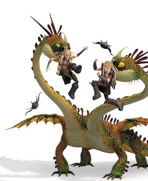 Barf and Belch | How to Train Your Dragon Wiki | Fandom powered by Wikia Httyd Twins, How To Train Your Dragon Twins, Black Wall Stickers, Dragons Riders Of Berk, Hiccup And Toothless, Hiccup And Astrid, Dreamworks Dragons, Httyd Dragons, Dragon 2