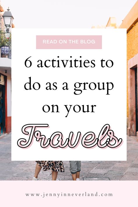 Solo travel is all the rage but some activities can be enjoyed as a group! Here are 6 group activities to do as a group on your travels or on your next holiday! Travel ideas, travel inspiration Group Trip, Vacation Activities, Travel Club, Group Games, Travel Business, Travel Activities, Group Travel, Next Holiday, Group Activities