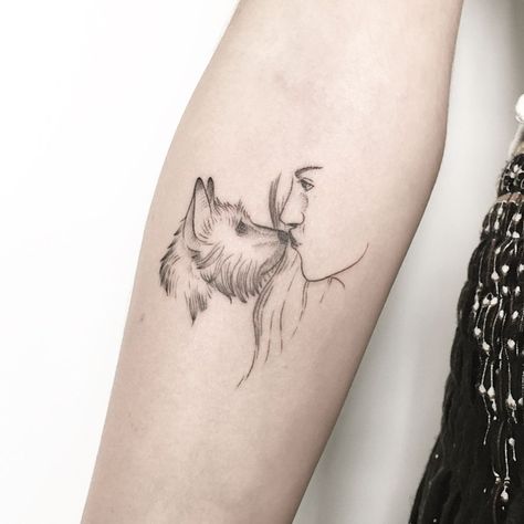 Terrier Tattoo Ideas, Yorkshire Terrier Tattoo, Small Dog Tattoo, Terrier Tattoo, Tatoo Dog, Puppy Tattoo, Small Dog Tattoos, Master Tattoo, Dog Tattoo Ideas