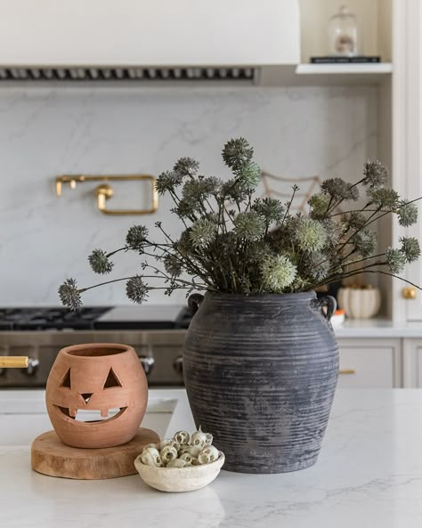 Our Vintage Black Jar is perfect for your Halloween decor, whether filled with seasonal picks or used as a standalone piece. With its unique character and dual handles, it adds a touch of timeless mystery to your space. *Each piece is truly one-of-a-kind with its own distinct marks and aging details.Dimensions: 10"W x 10"H x 10"D All seasonal items are FINAL SALE Pot Decor, Fall Furniture, Wild Meadow, Dining Table Lighting, Thanksgiving Tablescape, Fall Mood, Sideboard Bar, Coastal Lifestyle, Fall Kitchen