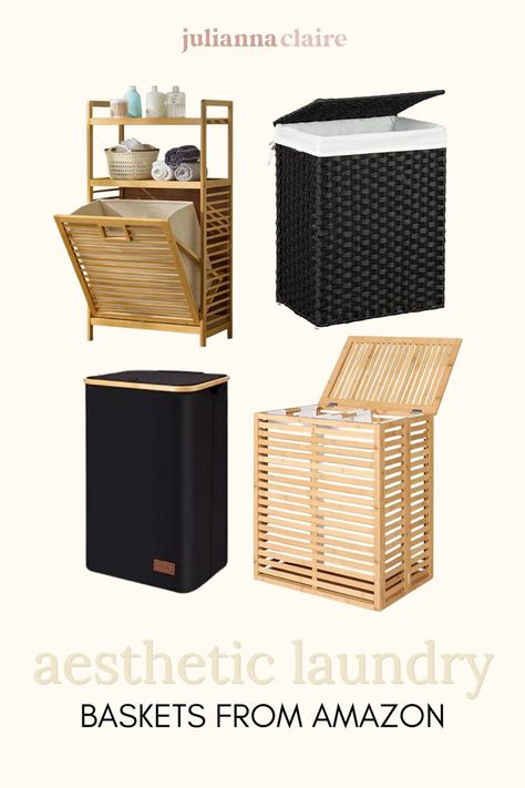 Cute, natural laundry organization finds from Amazon! Keep your laundry organized with laundry room storage. Get these Amazon home finds now! Aesthetic Laundry, Bathroom Laundry Baskets, Hamper With Lid, Amazon Home Finds, Laundry Basket With Lid, Laundry Hamper With Lid, Natural Laundry, Bathroom Gadgets, Home Finds