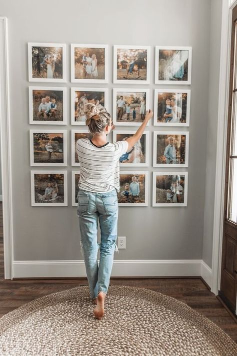 Unique Ways To Display Your Photos In Your Home :: Lincoln, Nebraska :: Southeast Nebraska Family Photographer — Dirt Road Photography - High School Senior Portraits & Family Photographer Entryway Gallery Wall, Teenage Room Decor, Cottagecore Kitchen, Apartment Walls, Hiasan Bilik Tidur, Family Wall Decor, Family Wall, Design Case, Decoration Design