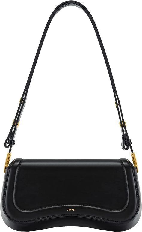 JW PEI Women's Joy Shoulder Bag: Amazon.co.uk: Fashion Maybelline Mascara, Jw Pei, Expensive Bag, John 5, Vegan Bags, Black Shoulder Bag, Small Purse, Nixon, Hobo Handbags