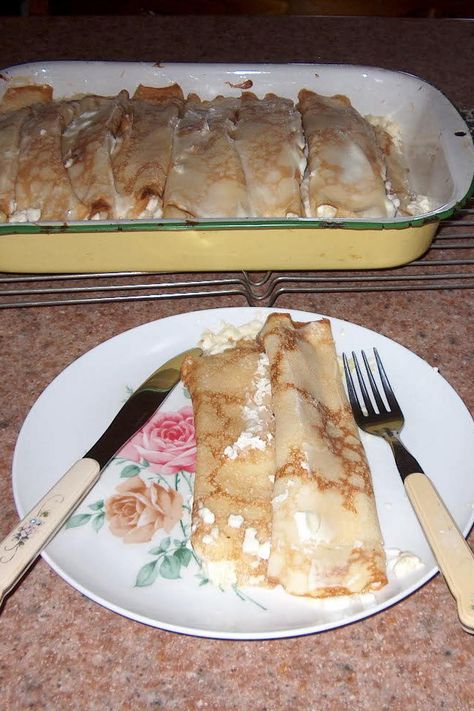 Croatian Cheese Palachinkas Palachinka Recipes, Croatian Palacinke Recipe, Croatian Dessert Recipes, Palacinke Recipe, Croatian Recipes, 1 Cup, Flour, Pancakes, Dessert Recipes