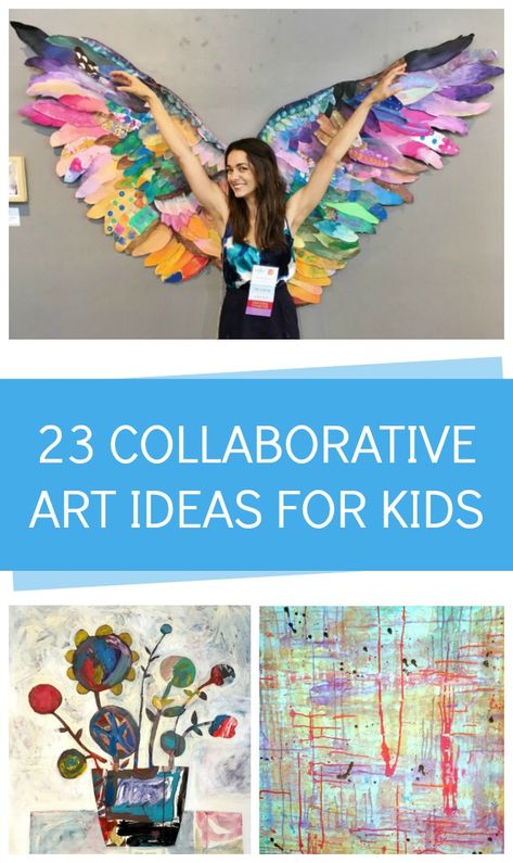 Collaborative Art Ideas - C.R.A.F.T. Collaborative Painting Ideas, Art Ideas For Classroom, Collaborative Classroom Art, Art Walk Ideas, Community Art Ideas, Children Art Ideas, Art Club Ideas, Collaborative Drawing, Art Class Ideas