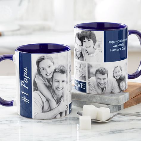 Mug Pictures Ideas, Custom Mug, Mug Photo, Mug Ideas, Photo Mug Design, Mug With Photo, Customize Mugs Pictures, Love Photo Collage, Cup Photo Print Design Mugs